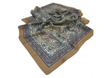 SOFT EŞARP ETRO DESEN AÇIK KAHVE