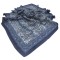 SOFT EŞARP ETRO DESEN SİYAH-MAVİ