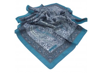 SOFT EŞARP ETRO DESEN PETROL
