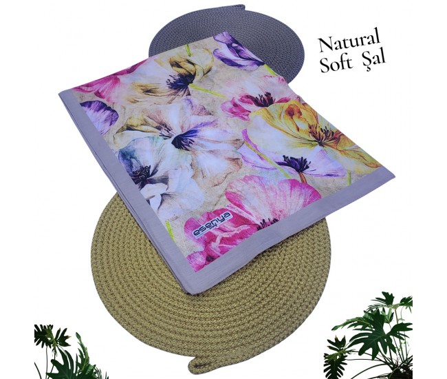 Soft Şal – Gizemli Bahar Desen Soft Şal – Gizemli Bahar Desen