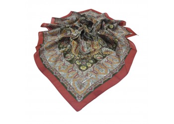 SOFT EŞARP ETNİK  BORDO