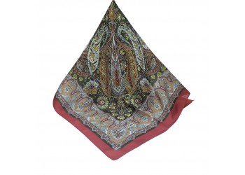 SOFT EŞARP ETNİK  BORDO