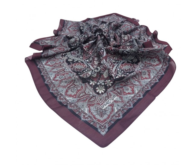 SOFT EŞARP ETNİK BORDO-SİYAH SOFT EŞARP ETNİK BORDO-SİYAH