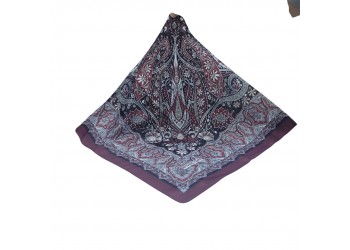 SOFT EŞARP ETNİK BORDO-SİYAH