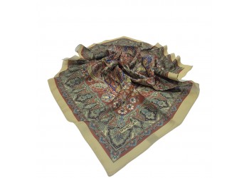 SOFT EŞARP ETNİK BORDO- BEJ