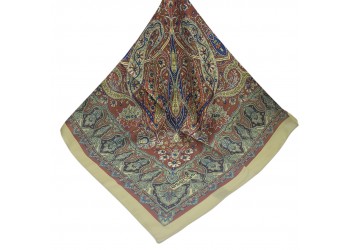 SOFT EŞARP ETNİK BORDO- BEJ