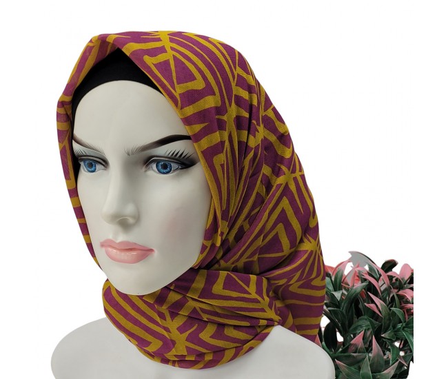 Natura El Dikişi Eşarp – Form Desen