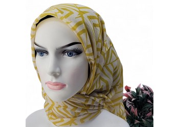 Natura El Dikişi Eşarp – Form Desen