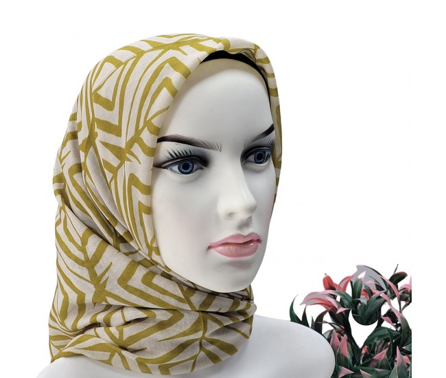 Natura El Dikişi Eşarp – Form Desen