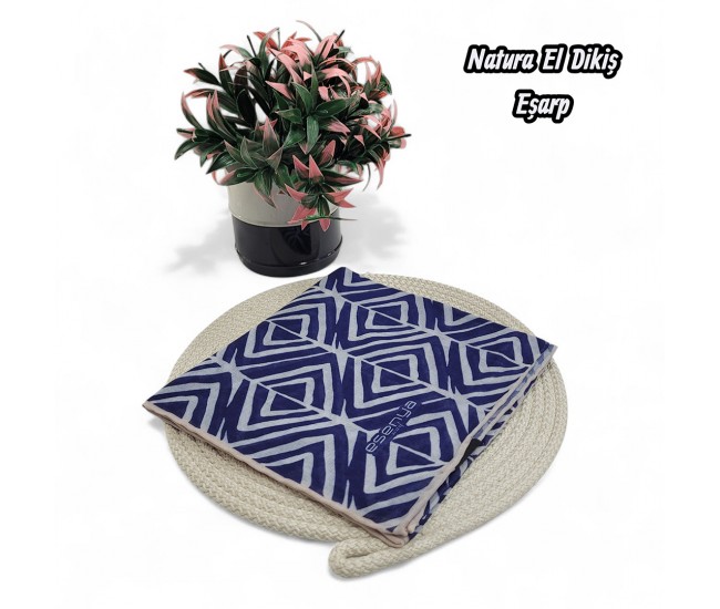 Natura El Dikişi Eşarp – Form Desen