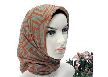 Natura El Dikişi Eşarp – Form Desen