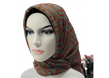 Natura El Dikişi Eşarp – Form Desen