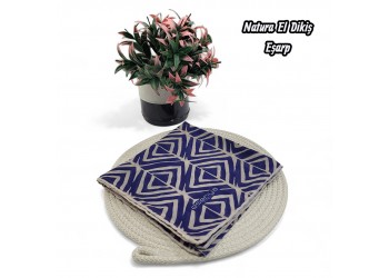 Natura El Dikişi Eşarp – Form Desen