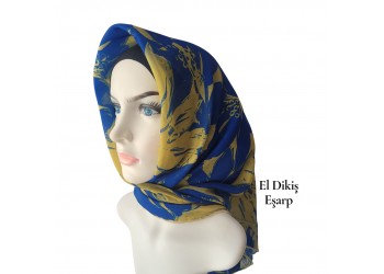 Natura El Dikişi Eşarp – Gece Çiçeği Desen