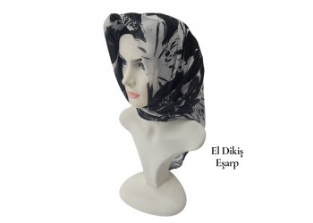 Natura El Dikişi Eşarp – Gece Çiçeği Desen