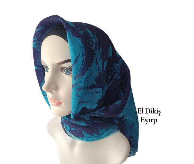 Natura El Dikişi Eşarp – Gece Çiçeği Desen
