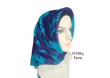 Natura El Dikişi Eşarp – Gece Çiçeği Desen