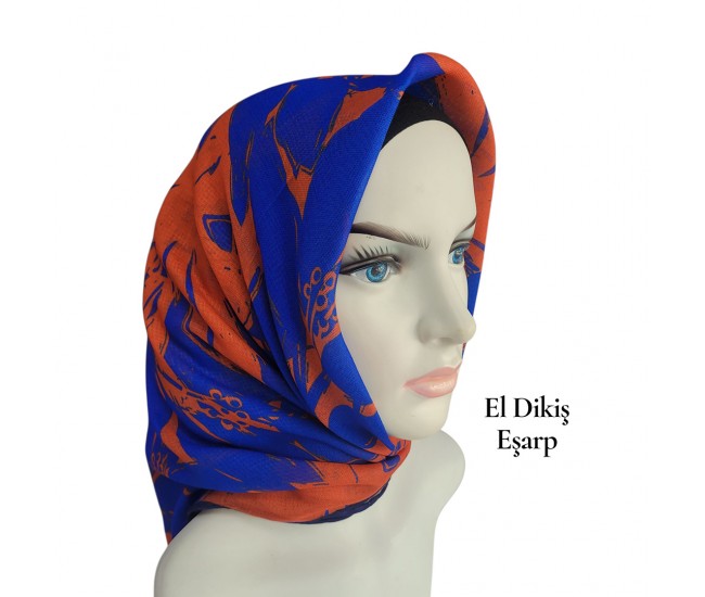 Natura El Dikişi Eşarp – Gece Çiçeği Desen Natura El Dikişi Eşarp – Gece Çiçeği Desen