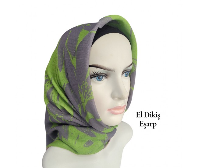 Natura El Dikişi Eşarp – Gece Çiçeği Desen Natura El Dikişi Eşarp – Gece Çiçeği Desen