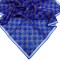 Soft Eşarp Sümbül Desen Saks