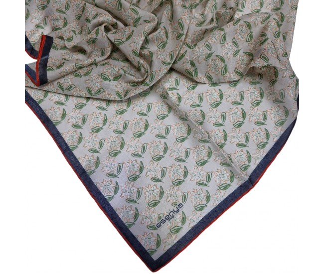 Soft Eşarp Sümbül Desen Küf Yeşili Soft Eşarp Sümbül Desen Küf Yeşili