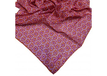 Soft Eşarp Damla Desen Fuşya