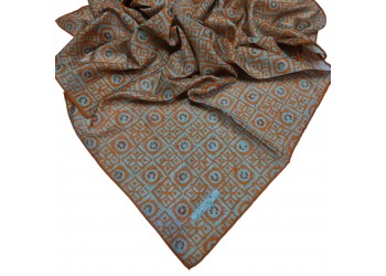 Soft Eşarp Etnik Desen Taba