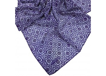 Soft Eşarp Etnik Desen MÜRDÜM