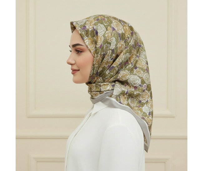 Soft Eşarp – Gül Harmoni Desen