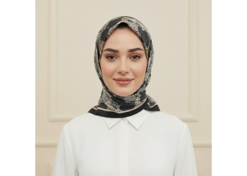 Soft Eşarp – Gül Harmoni Desen