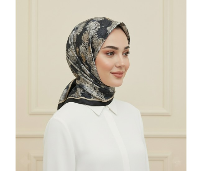 Soft Eşarp – Gül Harmoni Desen