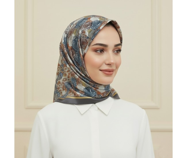 Soft Eşarp – Gül Harmoni Desen