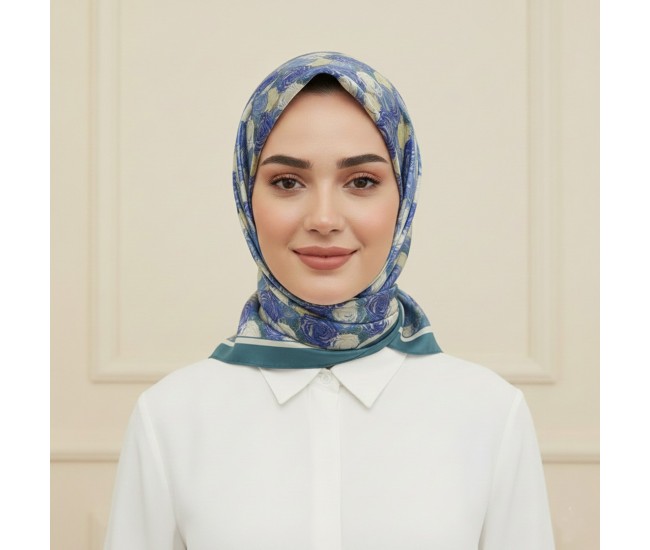 Soft Eşarp – Gül Harmoni Desen