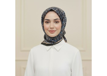 Soft Eşarp – Mozaik Çiçek Desen