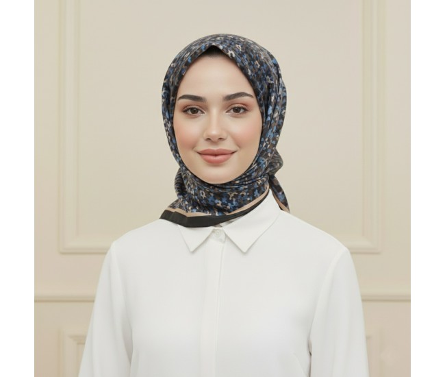 Soft Eşarp – Mozaik Çiçek Desen