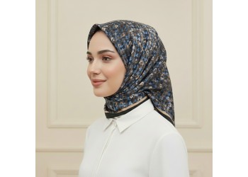 Soft Eşarp – Mozaik Çiçek Desen