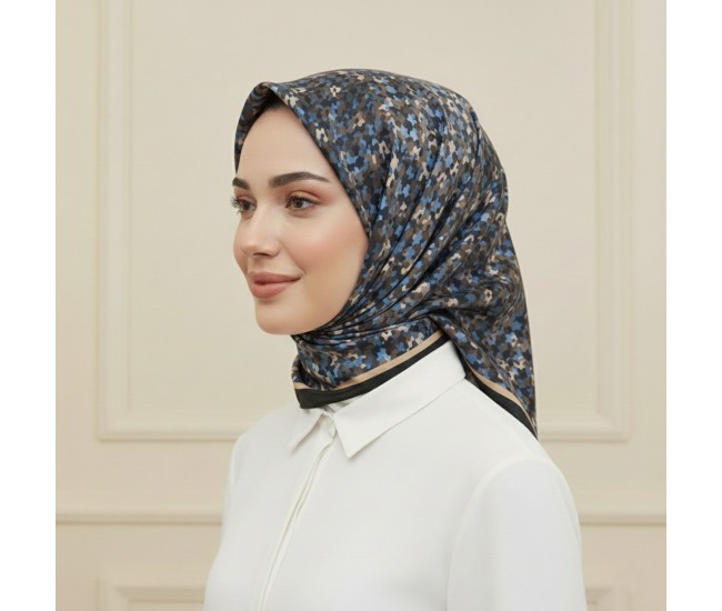 Soft Eşarp – Mozaik Çiçek Desen