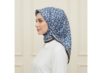 Soft Eşarp – Mozaik Çiçek Desen