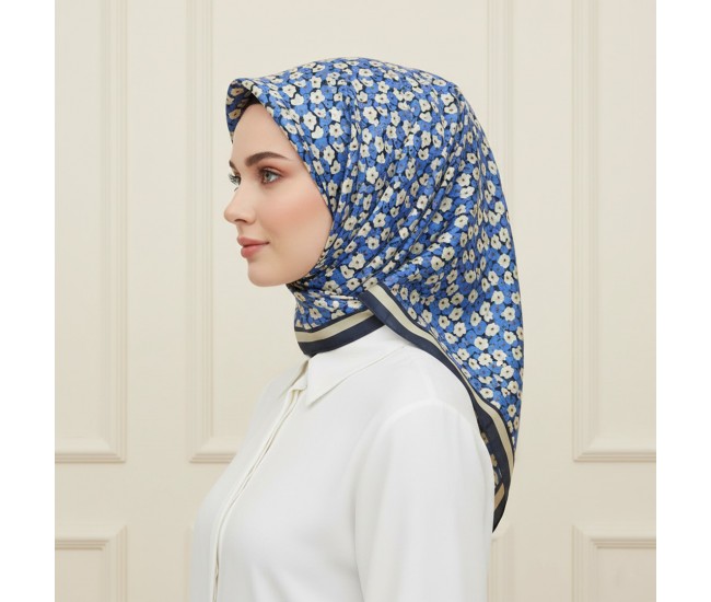 Soft Eşarp – Mozaik Çiçek Desen