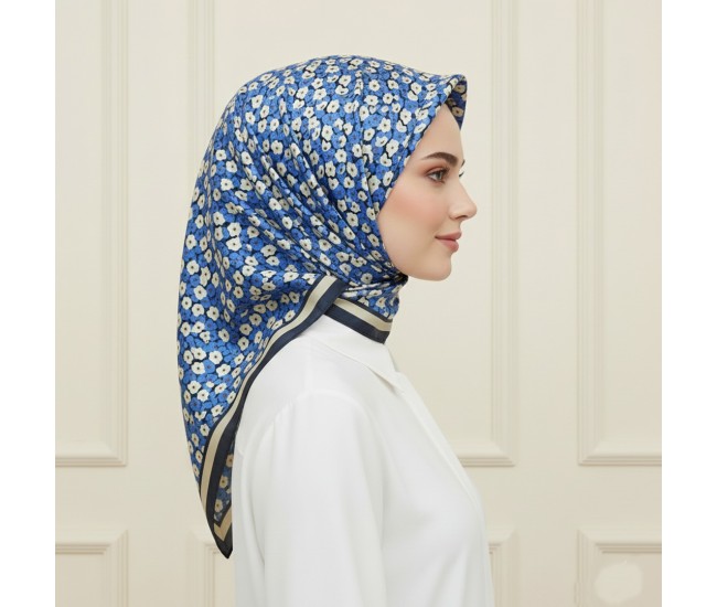 Soft Eşarp – Mozaik Çiçek Desen