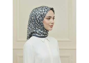 Soft Eşarp – Mozaik Çiçek Desen