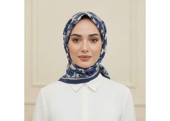 Soft Eşarp – Suluboya Çiçek Desen