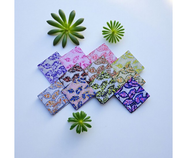 Natura Cotton Eşarp – Otantik Yaprak Desen (El Dikişi)