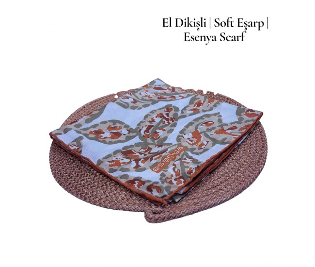 Natura Cotton Eşarp – Otantik Yaprak Desen (El Dikişi) Natura Cotton Eşarp – Otantik Yaprak Desen (El Dikişi)