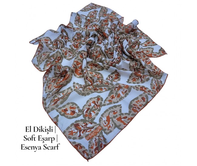 Natura Cotton Eşarp – Otantik Yaprak Desen (El Dikişi) Natura Cotton Eşarp – Otantik Yaprak Desen (El Dikişi)