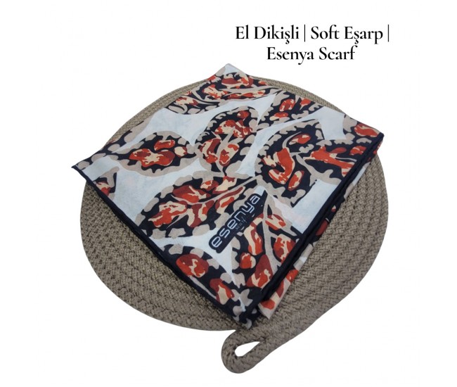 Natura Cotton Eşarp – Otantik Yaprak Desen (El Dikişi) Natura Cotton Eşarp – Otantik Yaprak Desen (El Dikişi)