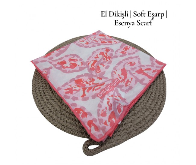 Natura Cotton Eşarp – Otantik Yaprak Desen (El Dikişi) Natura Cotton Eşarp – Otantik Yaprak Desen (El Dikişi)
