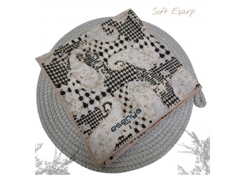 Natura Cotton Eşarp – Anadolu Esintisi Desen (El Dikişi)