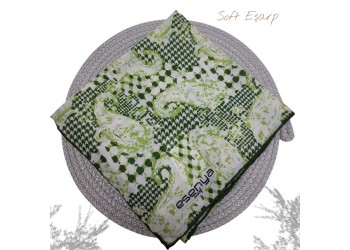 Natura Cotton Eşarp – Anadolu Esintisi Desen (El Dikişi)