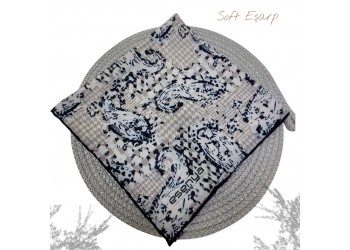 Natura Cotton Eşarp – Anadolu Esintisi Desen (El Dikişi)
